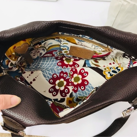 Price firm BRIGHTON Brown Leather & Suede Shoulder Bag - Picture 5 of 8